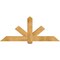 Ekena Millwork Kennewick Rough Sawn Timber Gable Bracket, Western Red Cedar, 72"W x 30"H x 4"D x 6"F, 10/12 Pitch GBW072X30X0406KEN00RWR - alternate 1